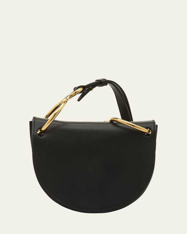 Consuelo Ring Flap Leather Crossbody Bag